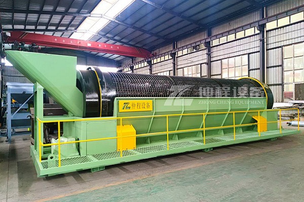 The process of screening and treating stale garbage