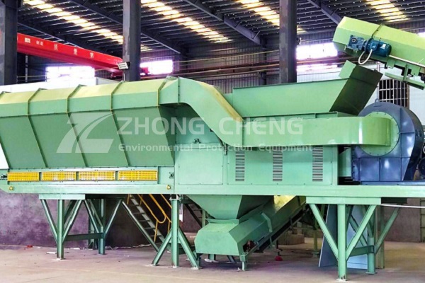 The role and effect of wind sifter in screening garbage