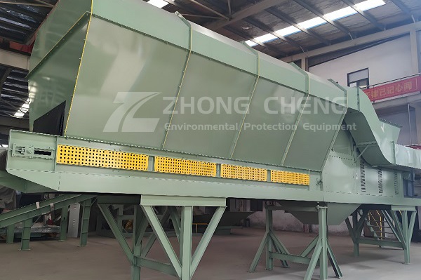 How does the wind sifter screen garbage?