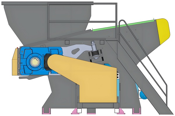 Single shaft shredder