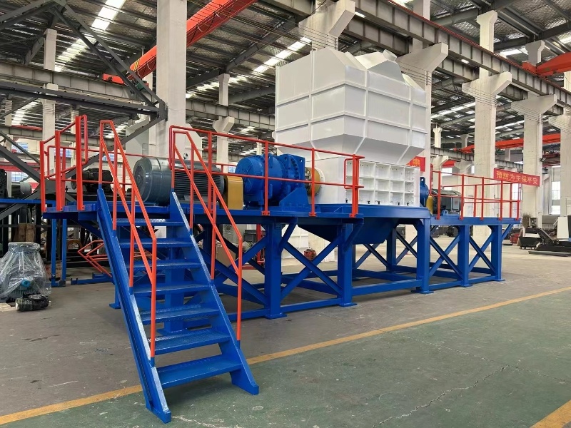 Trituradora de residuos industriales de doble eje